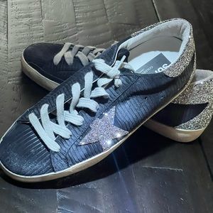 Golden Goose Super-Star Low Top Sneaker - Swarovski Crystal Corduroy Size 9